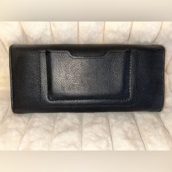 Henri Bendel Black Leather Wallet with Gold Accent - Picture 5 of 7